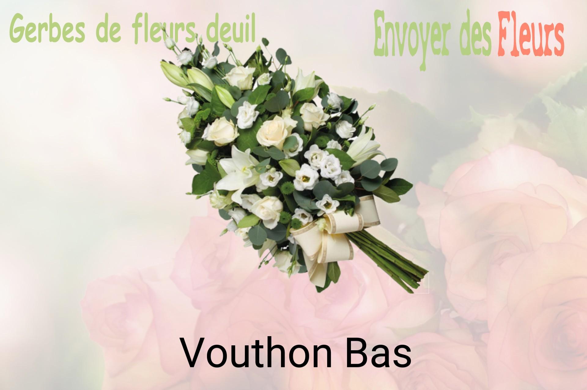 Gerbe de fleurs de deuil livrée à Vouthon-Bas